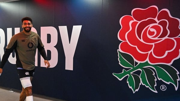 20 February 2026; Robert Baloucoune during an Ireland Rugby captain's run at the Allianz Stadium in Twickenham, England. Photo by Brendan Moran/Sportsfile