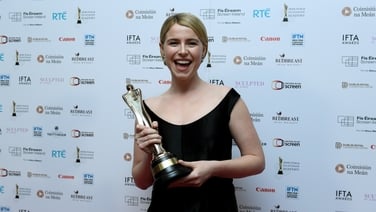 An emotional Jessie Buckley takes home the IFTA Lead Actress gong