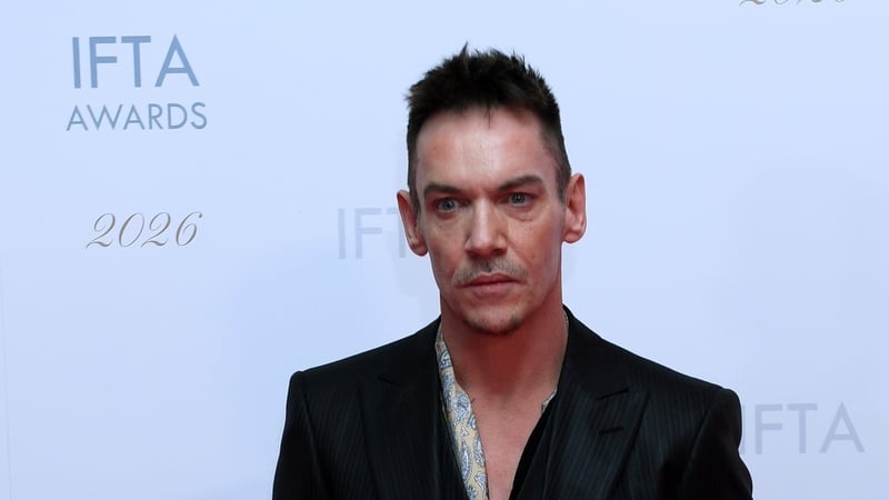 Jonathan Rhys Meyers attends the 2026 Irish Film & Television (IFTA) Awards