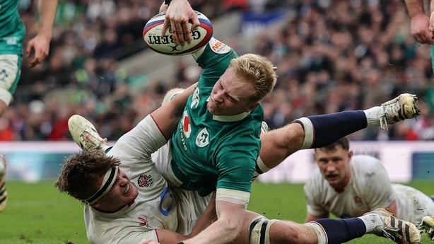 Ireland's full-back Jamie Osborne