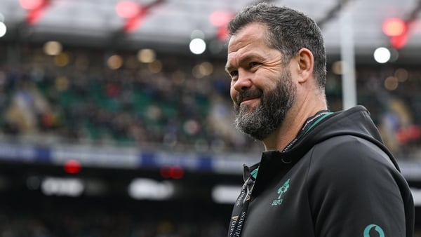 21 February 2026; Ireland head coach Andy Farrell before the Guinness 6 Nations Rugby Championship match between England and Ireland at the Allianz Stadium in Twickenham, England. Photo by Brendan Moran/Sportsfile