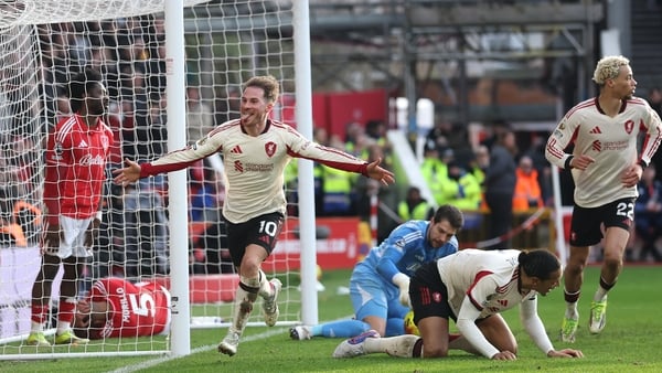 Alexis Mac Allister of Liverpool after scoring winning goal against Nottingham Forest - Premier League, February 2026