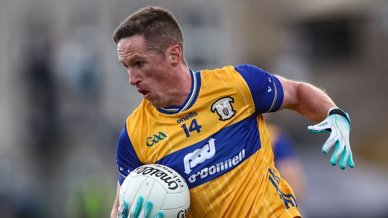 1 June 2025; Eoin Cleary of Clare during the GAA Football All-Ireland Senior Championship Round 2 match between Monaghan and Clare at St Tiernach’s Park in Clones, Monaghan. Photo by Michael P Ryan/Sportsfile