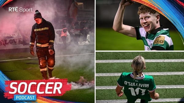 RTE Soccer Podcast thumbnail for 23 February 2026.