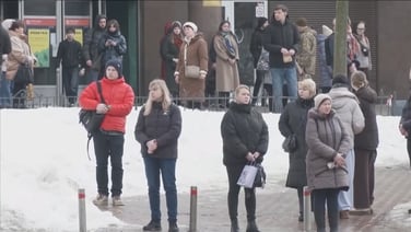 Kyiv holds moment of silence on fourth anniversary of Russian invasion