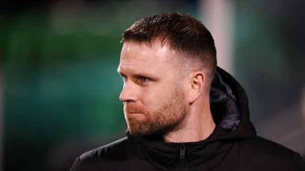 Dundalk manager Ciaran Kilduff before the SSE Airtricity Men's Premier Division match between Shamrock Rovers and Dundalk at Tallaght Stadium in Dublin.