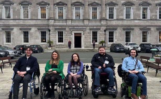 Friedreich's ataxia patients outside Leinster House