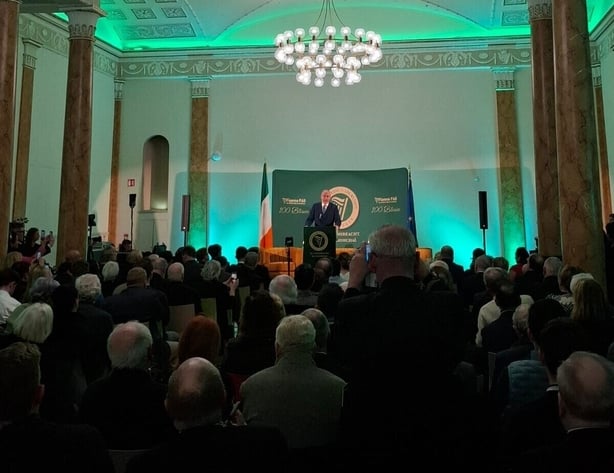Taoiseach speaking at launch of Fianna Fáil's centenary