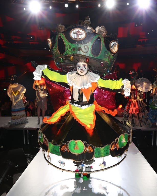 Student Lauren O'Neill at Junk Kouture World Final