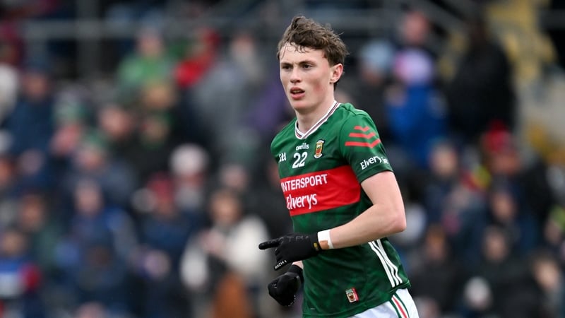 22 February 2026; Kobe McDonald of Mayo during the Allianz Football League Division 1 match between Monaghan and Mayo at St Tiernach's Park in Clones, Monaghan. Photo by Sam Barnes/Sportsfile