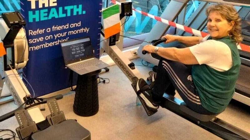 Mary McBride, 70, who will compete in the finals of a World Rowing virtual event this weekend (Pic: Mary McBride)