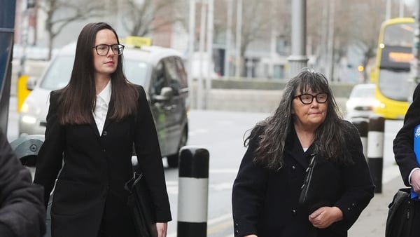 Martina Burke and Ammi Burke arriving at the High Court
