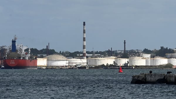 Cuba oil refinery in Havana