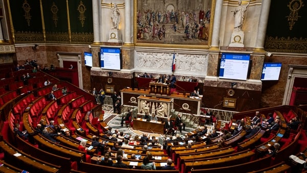 A general view of the French National Assembly in Paris