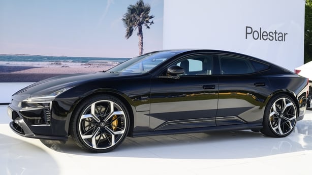 Polestar 5 performance GT sedan full electric car dashboard 