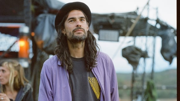 Writer and director Oliver Laxe on set of Sirāt