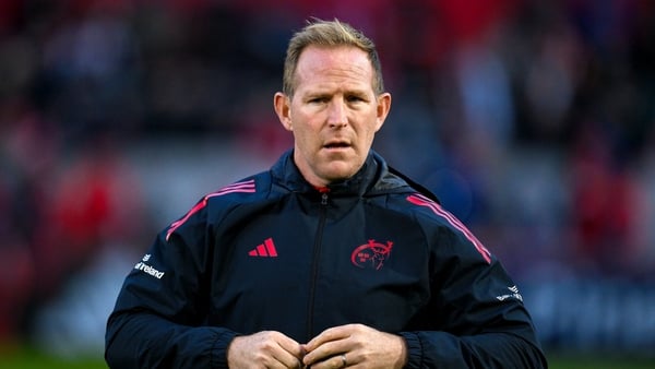 1 November 2025; Munster senior coach Mike Prendergast before the tour match between Munster and Argentina XV at Thomond Park in Limerick. Photo by Brendan Moran/Sportsfile