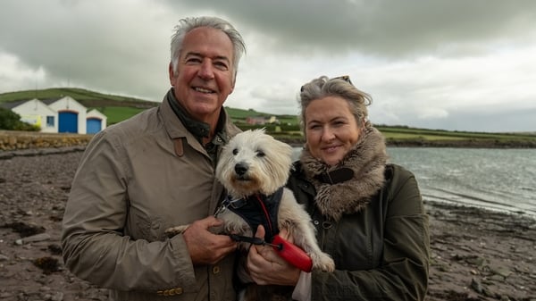 Clare Mick and Buster at home in Dingle Slan go Feoil Ronin Films