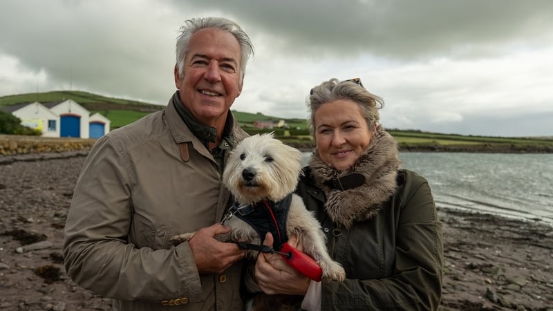 Clare Mick and Buster at home in Dingle Slan go Feoil Ronin Films