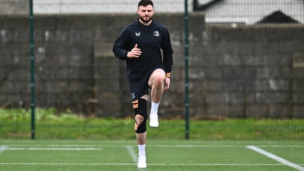 23 February 2026; Robbie Henshaw during a Leinster Rugby squad training session at Thornfields in UCD, Belfield, Dublin. Photo by Piaras Ó Mídheach/Sportsfile