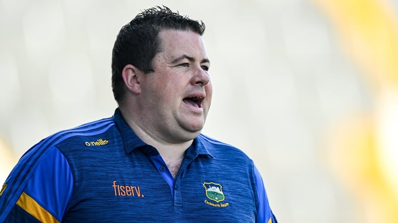 3 June 2023; Tipperary manager David Power during the Tailteann Cup Round 3 match between Tipperary and Waterford at Páirc Ui Chaoimh in Cork. Photo by Eóin Noonan/Sportsfile