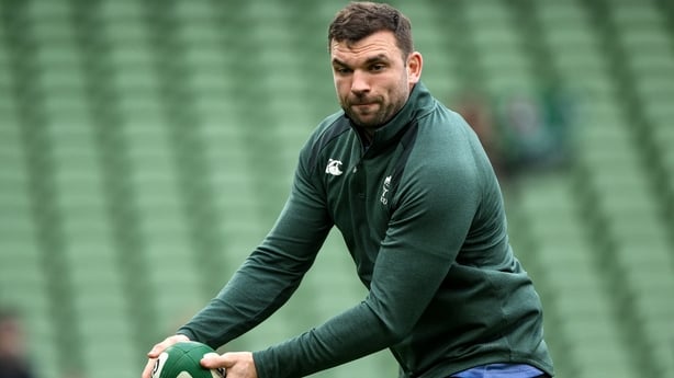 26 February 2026; Tadhg Beirne during an Ireland Rugby open training session at the Aviva Stadium in Dublin. Photo by Brendan Moran/Sportsfile