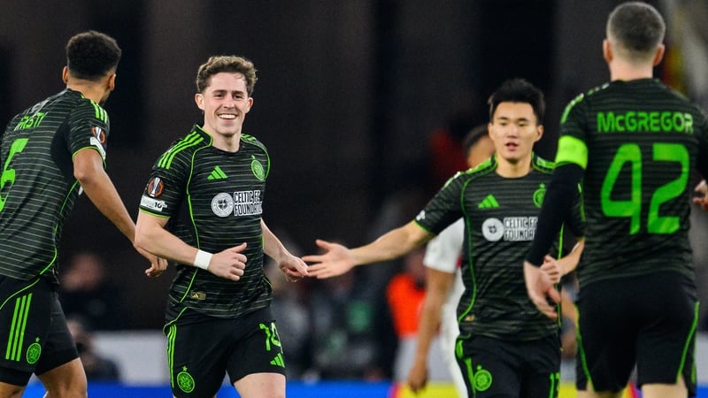 Celtic's Luke McCowan celebrates