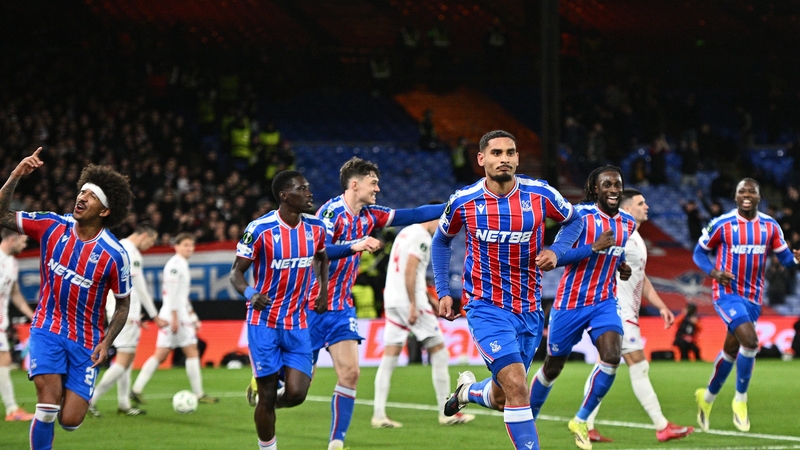 Maxence Lacroix (nearest, right) of Crystal Palace