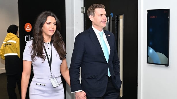 Reform UK candidate Matt Goodwin arriving at the count centre
