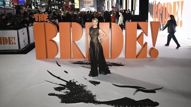 Jessie Buckley attends the World Premiere of The Bride! in London's Leicester Square at Cineworld Leicester Square on 26 February, 2026 (Photo by Gareth Cattermole/Getty Images for Warner Bros. Pictures)