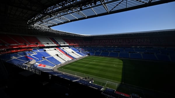 LYON, FRANCE - FEBRUARY 13: A general view of Parc OL Stadium during a stadium visit ahead of the France 2023 Rugby World Cup on February 13, 2023 in Lyon, France. (Photo by Dan Mullan/Getty Images)