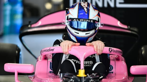 Alexander Dunne of Ireland and Rodin Motorsport (15) prepares to drive during day three of Formula 2 Testing at Circuit de Barcelona-Catalunya on February 19, 2026 in Barcelona, Spain.