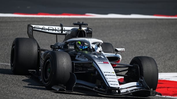 Sergio Perez of Mexico driving the (11) Cadillac F1 Team Ferrari on track during day three of F1 Testing at Bahrain International Circuit on February 20, 2026 in Bahrain, Bahrain.
