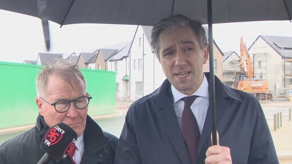 Tánaiste Simon Harris speaking in Cork