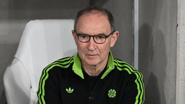 Celtic coach Martin O'Neill looks on prior to the start of the UEFA Europa League knockout round playoff second leg football match VfB Stuttgart v Celtic in Stuttgart, southern Germany, on February 26, 2026.