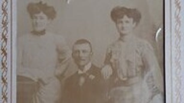 Una Byrne's grandfather, Bernard Gannon, was born in Suipacha in the province of Buenos Aires, but moved to Longford, where his uncle had left him a farm. Pictured with his two sisters Lizzie and Annie.