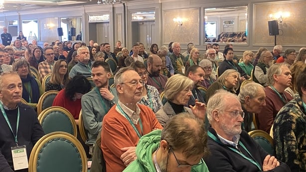 The crowd at the Green Party annual conference 