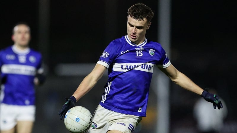 Ronan Coffey of Laois during the Allianz Football League Division 3 match between Kildare and Laois at Cedral St Conleths Park in Newbridge, Kildare