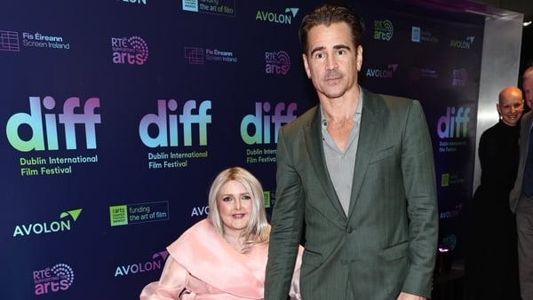 Colin Farrell with Emma Fogarty at the Dublin International Film Festival screening of The Slightest Touch at the Lighthouse Cinema,Dublin