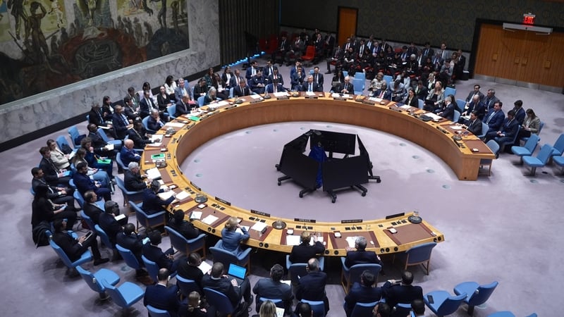 NEW YORK, UNITED NATIONS - FEBRUARY 28: Diplomats gather at the UN Security Council emergency meeting on the growing crisis in the Middle East following U.S. and Israeli strikes on Iran on Saturday, February 28, 2026, in New York City, United States. (Pho