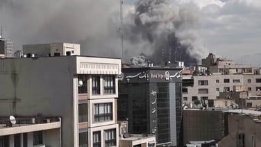 Smoke rises in Tehran on second day of Israel, US attacks