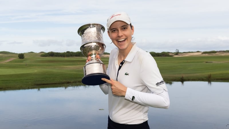 Agathe Laisne after winning the Ford Women's NSW Open on 1 March 2026. (Tristan Jones/LET)