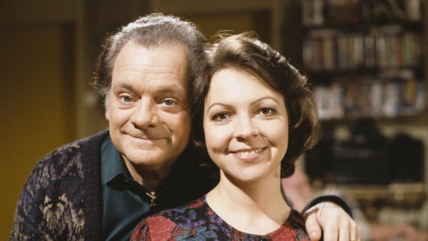 Only Fools and Horses stars David Jason and Tessa Peake-Jones on set