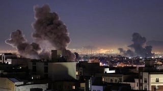 Smoke plumes rise following missile strikes in Tehran on March 1, 2026. The United States and Israel launched strikes against Iran on February 28, killing Iran's supreme leader and top military leaders, prompting authorities to retaliate with strikes on I