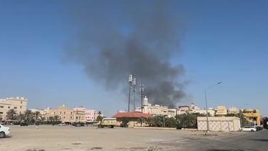 Smoke rises over area surrounding the US embassy in Kuwait