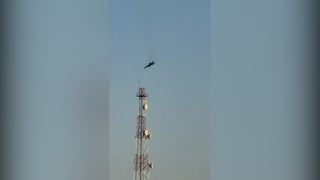 Military plane plummets from sky in Kuwait