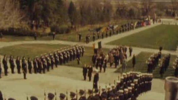 Liam Cosgrave visits Washington, 1976