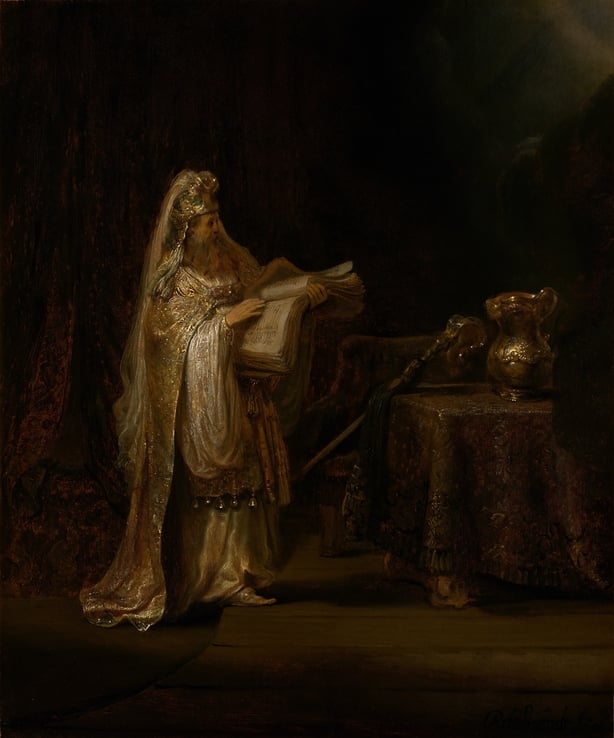 Rembrandt Vision of Zacharias in the Temple