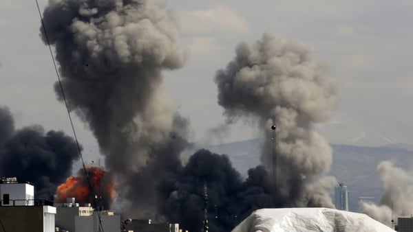 TEHRAN, IRAN - MARCH 01: Thick plumes of smoke rise over the residential areas of the Iranian capital following airstrikes amid ongoing U.S.â"Israel attacks as multiple explosions are heard across the city in Tehran, Iran on March 01, 2026. (Photo by Fate