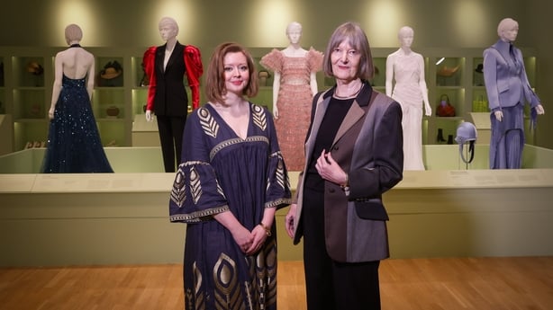 Charlotte McReynolds National Museums NI and Elizabeth McCrum former Curator of Applied Art